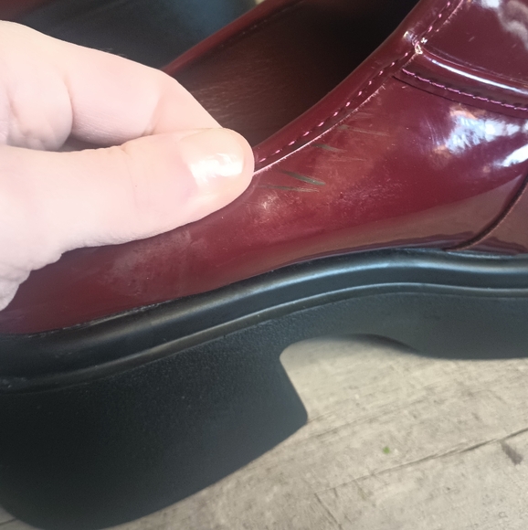 Cider Dark Academia Platform Loafers Clogs 10  Patent Burgundy Punk Cybergoth - Picture 8 of 11